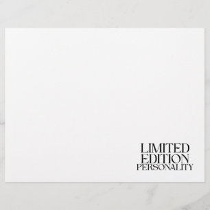 En-tête De Lettre Personnalité Édition Limitée Typographie Sarcastiq