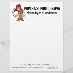 En-tête De Lettre Photographie de chien sur mesure