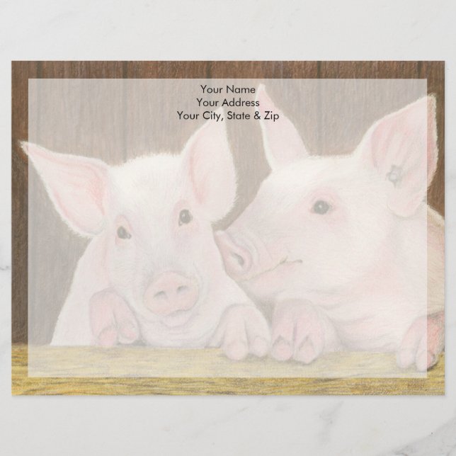 En-tête De Lettre Piglets (Devant)