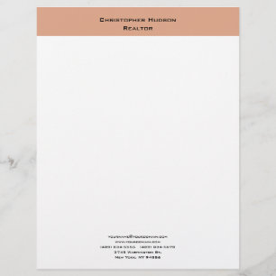 En-tête De Lettre Professionnel Moderne Minimaliste Simple Plain