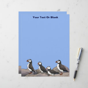 En-tête De Lettre Puffins de l'Atlantique