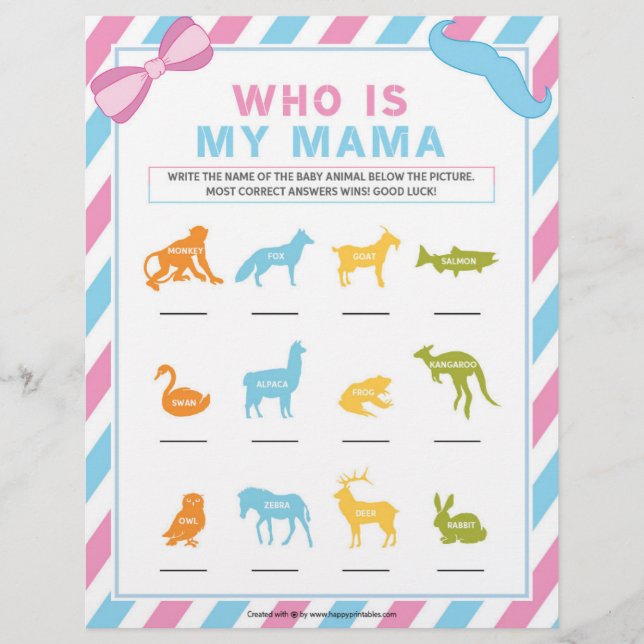 En-tête De Lettre Qui Est Ma Mama [Surprise Sexe] (Devant)