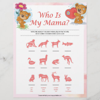 En-tête De Lettre Qui Est Ma Maman [Nounours]