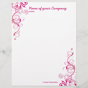 En-tête De Lettre Remous de rose