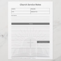 Service de l'église Notes bibliques chrétiennes Gr