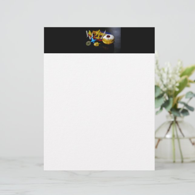 En-tête De Lettre SlipperyJoe's Happy Hanoukka Star of David pièce m (Debout devant)