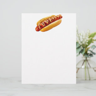 En-tête De Lettre SlipperyJoe's hot dog ambiance estivale BBQ niché