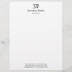 En-tête De Lettre Texte vintage simple élégant de style ancien de