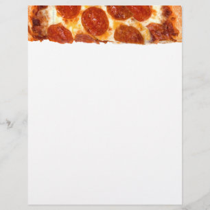 En-tête De Lettre Tranche de pizza pepperoni classique de SlipperyJo
