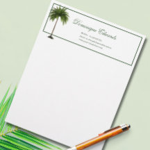Tropical Palm Tree Green élégant professionnel