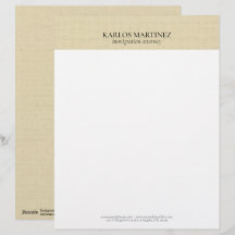 Typographie simple en lin beige clair Bray