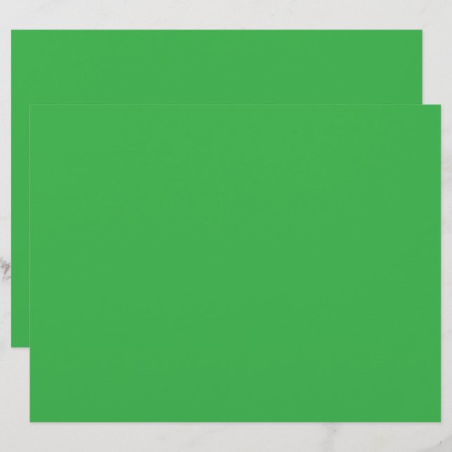 En-tête De Lettre un écran vert avec un arrière - plan blanc (Devant / Derrière)