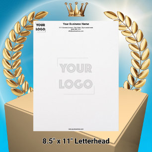 En-tête De Lettre Votre logo personnalisé marketing professionnel