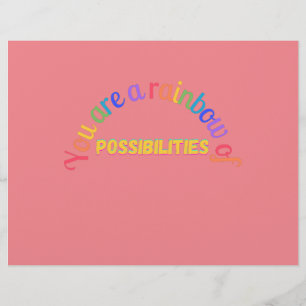 En-tête De Lettre Vous êtes un arc-en-ciel de possibilités