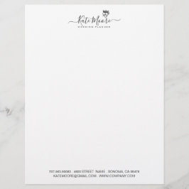 En-tête De Lettre Wedding planner Coeurs Signature du script de la C