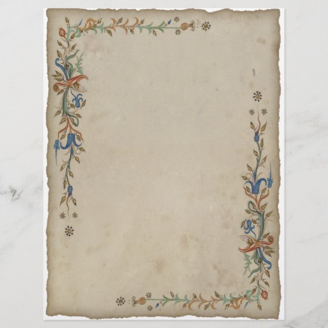 en-tête papier médiéval (Devant)