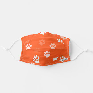 EN TISSU MASQUE DE PAGE DE PAGE DE CHIEN COUPÉ ORANGE MASQU
