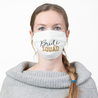 En Tissu Masque de visage de l'équipe de mariées