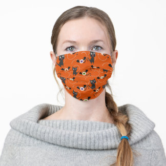 En Tissu Masque facial Costume d'Halloween Chat Chat Noir