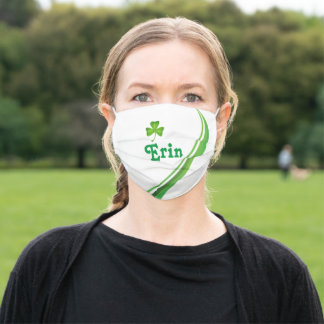 En Tissu Masque facial irlandais personnalisé