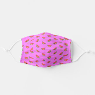 En Tissu Masque Visage Motif Rose Chaud