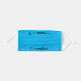 En Tissu Supposons que je souriais au masque facial