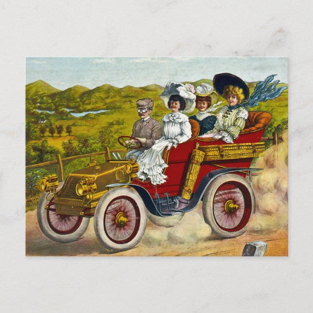 En Tour 1904 Postkarte (Vorderseite)