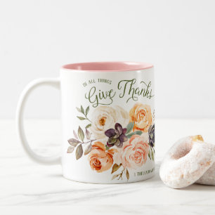 En Tout, Merci Mug Rose Floral
