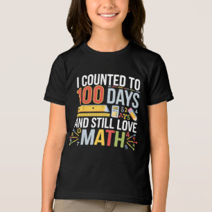 En Tri-matière 100e jour de l'école T-shirt - Fun Math Célébratio