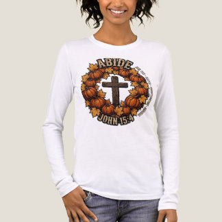 En Tri-matière ABIDE Jean 15:4 T-Shirt Chrétien d'Automne | Citro