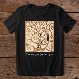 En Tri-matière Arbre de vie Abstrait Gustav Klimt T-Shirt