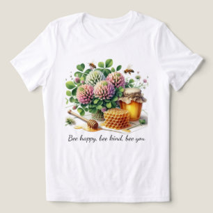 En Tri-matière Bee Happy Clover Honey T-Shirt