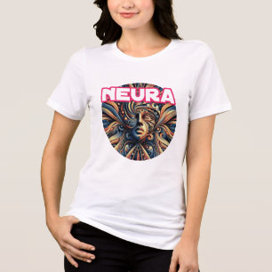 En Tri-matière Bella+Canvas T-Shirt Tri-blend pour Femme, Blanc,