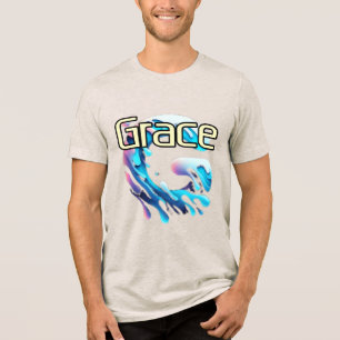 En Tri-matière Bella+Canvas T-Shirt tri-mélange, Blanc, Adulte S