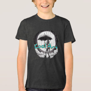 En Tri-matière Bella+Canvas T-Shirt Tri-melange Enfant, Noir Uni