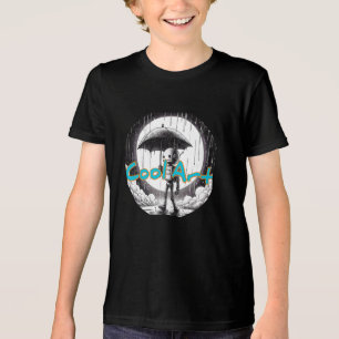En Tri-matière Bella+Canvas T-Shirt Tri-melange Enfant, Noir Uni 