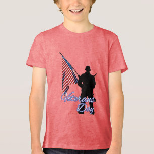 En Tri-matière Bella+Canvas T-Shirt Tri-melange pour jeunes, Noir