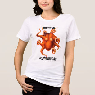 En Tri-matière Céphalopoda Octopus T-shirt