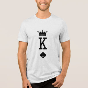 En Tri-matière Chemise de jeu de cartes SVG Roi T-Shirt