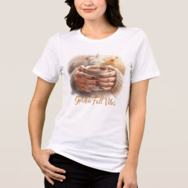 En Tri-matière Chemise Golden Fall Vibes – T-shirt Café Automne C