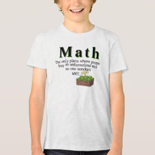 En Tri-matière Chemise Mathématique Confuse - T-shirt drôle de bl