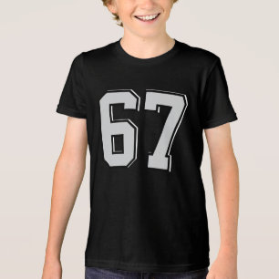 En Tri-matière Chemise personnalisée 67 T-shirt à motif numérique