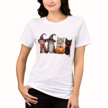 Chemise T-Shirt Chats d'Halloween