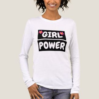 En Tri-matière Chemise T-shirt FILLE PUISSANCE