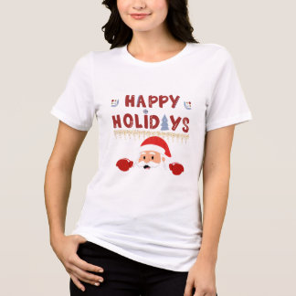 En Tri-matière Chemise T-shirt Joyeux Noël Père Noël – Noël Festi