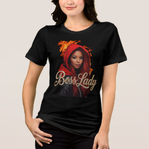 En Tri-matière Chemise tri-blend T-Shirt Boss Lady