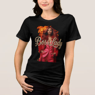En Tri-matière Chemise Tri-Blend T-Shirt Boss Lady