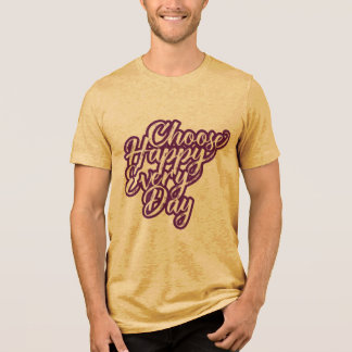 En Tri-matière CHOISISIR LE BONHEUR  Bella + Canvas T-Shirt tri-m