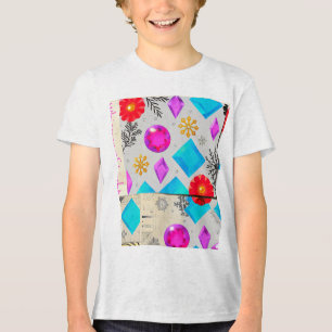En Tri-matière Chuchotement de Lumière – T-shirt Enfant Motif Gem