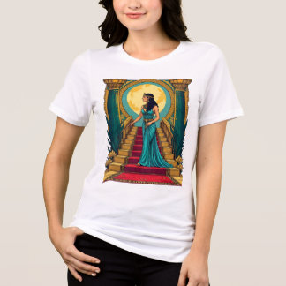 En Tri-matière Cléopâtre tapis d'entrée femme t-shirt